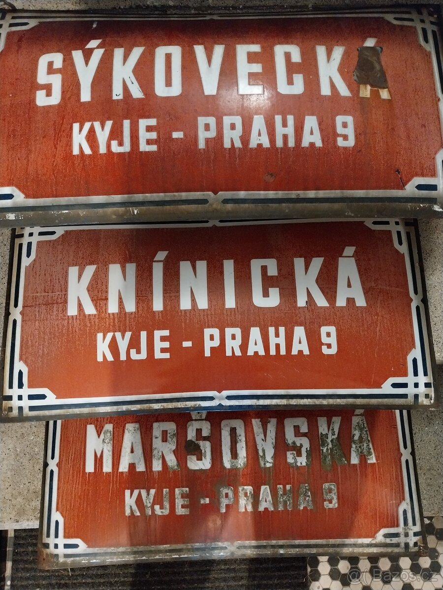 Uliční cedule staré - 3