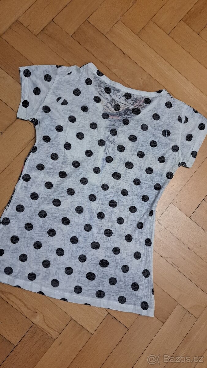 Romantické barevné tričko vel.S/M - 3