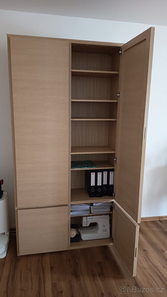 Policová skříň, psací stůl s boxem - 3
