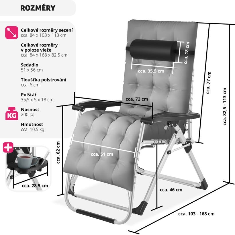 Lehátko Cloud skládací nové - 3