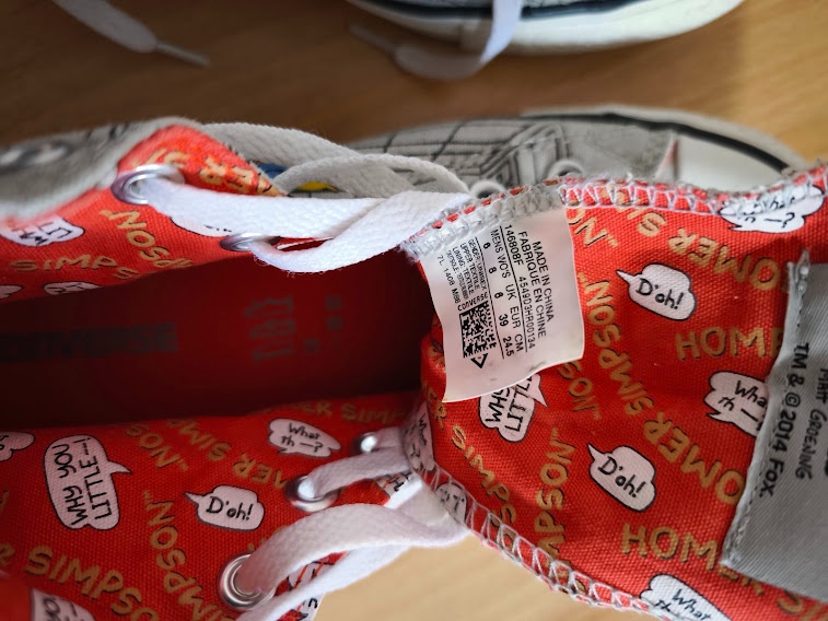 Converse THE SIMPSONS v.39 ,24,5cm - 3