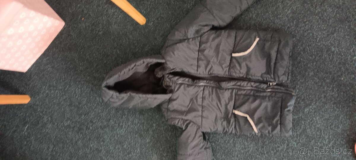 Zimni bunda velmi teplá 110/116,uvnitř flís - 3