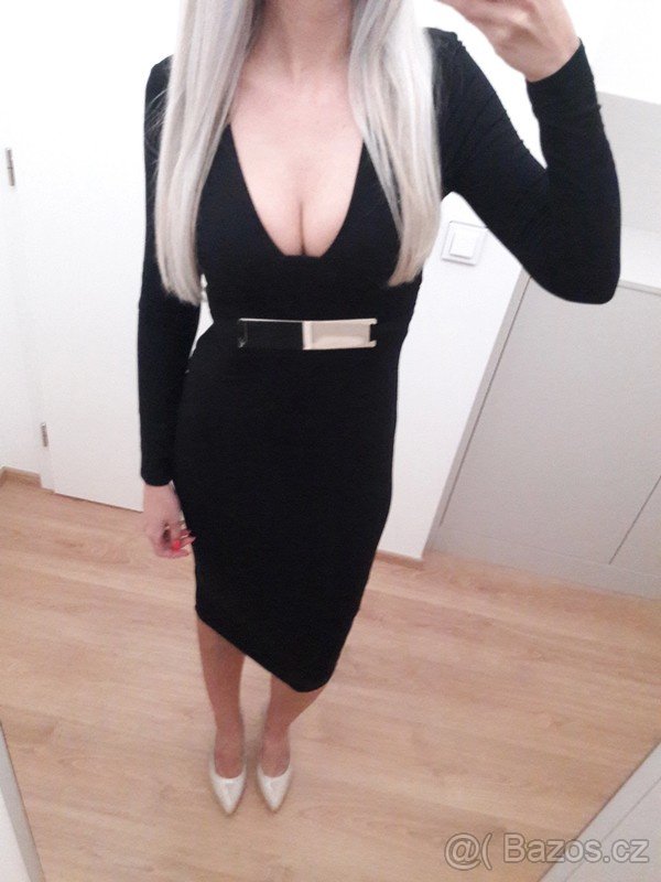 Nove cerne midi saty Asos vel. XS - 3