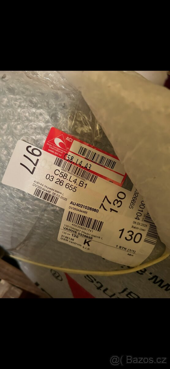 Nárazník a levý blatník Audi A4B7 Avant 2006 - 3