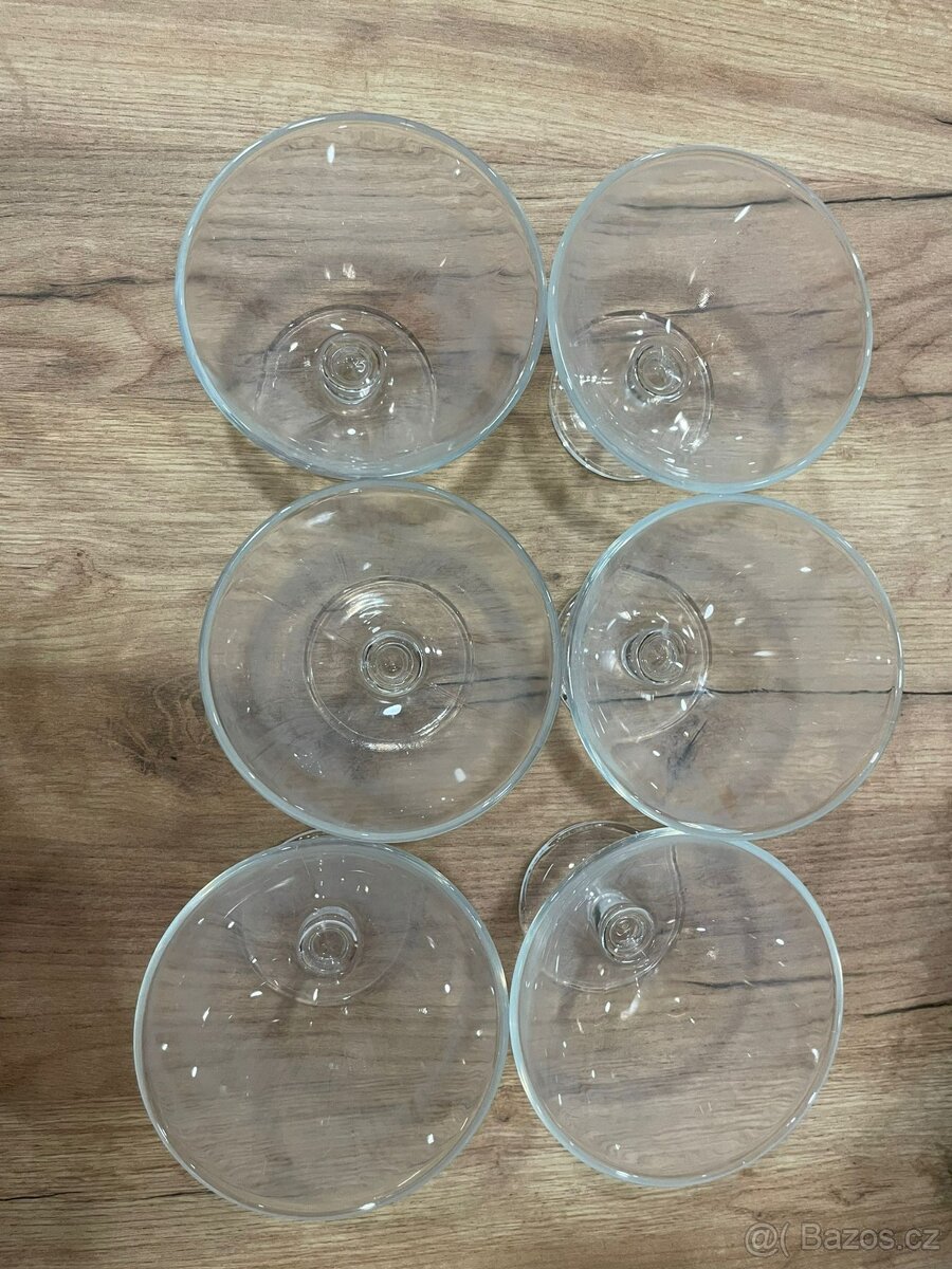 Skleněné dezertní / zmrzlinové pohárky – sada 6 ks - 3