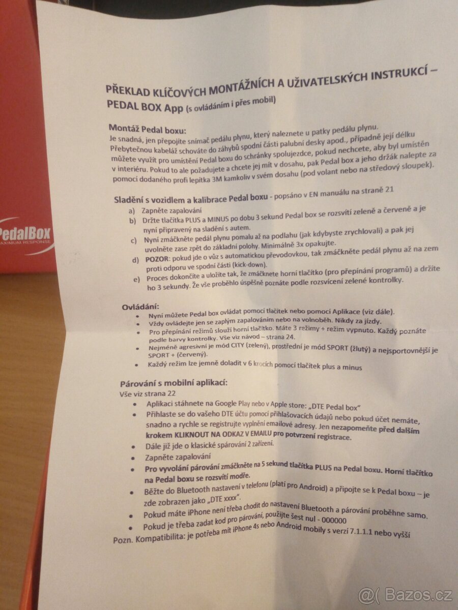 Pedál box - 3