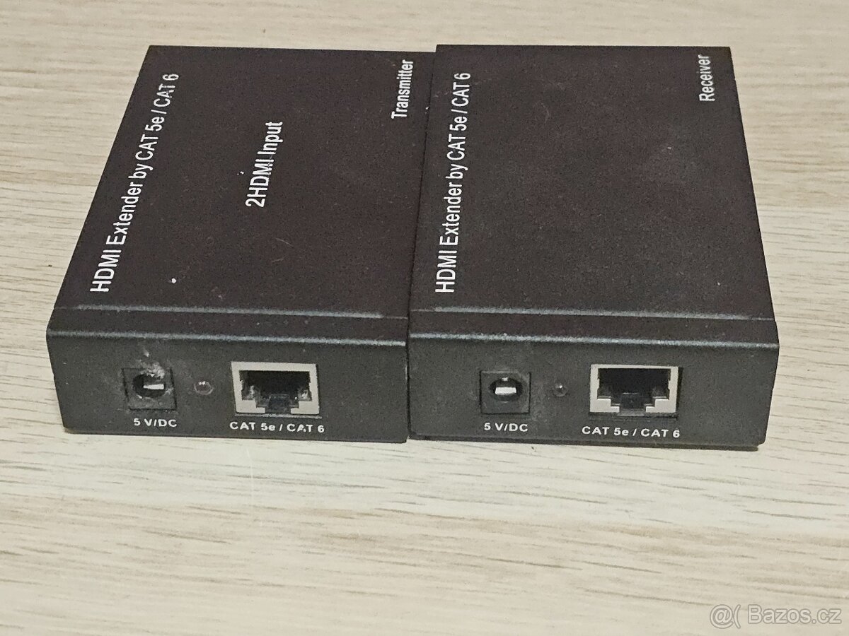 HDMI Extender prodlužovač po síťovém kabelu RJ45 - 3