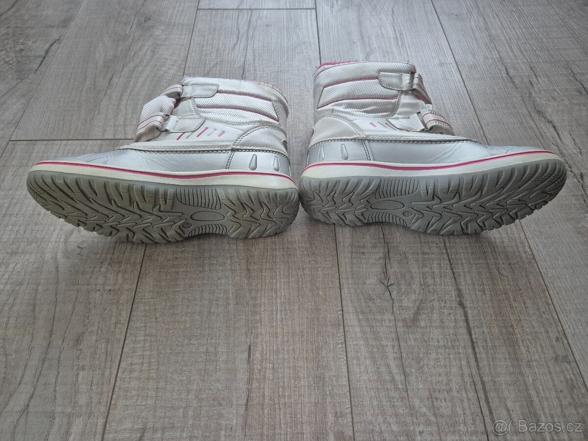 Dívčí zateplené boty bílé vel. 34 - 3