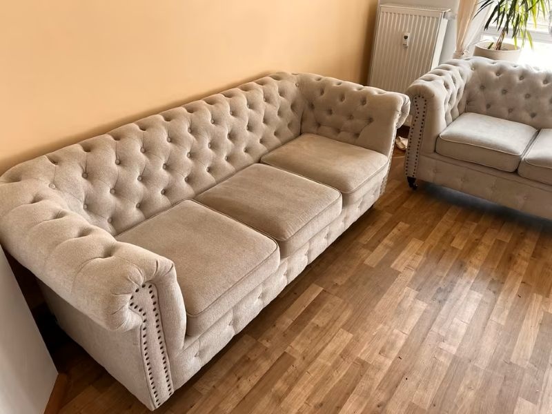 Sedací souprava Chesterfield 3+2 - top stav - 3