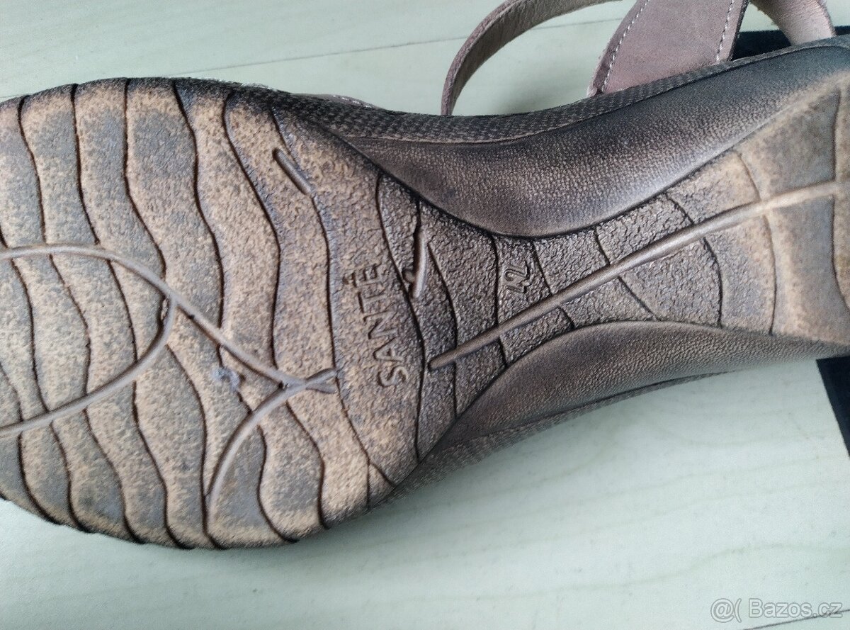 Dámské letní lodičky / střevíce Santé 42, kožené - 3