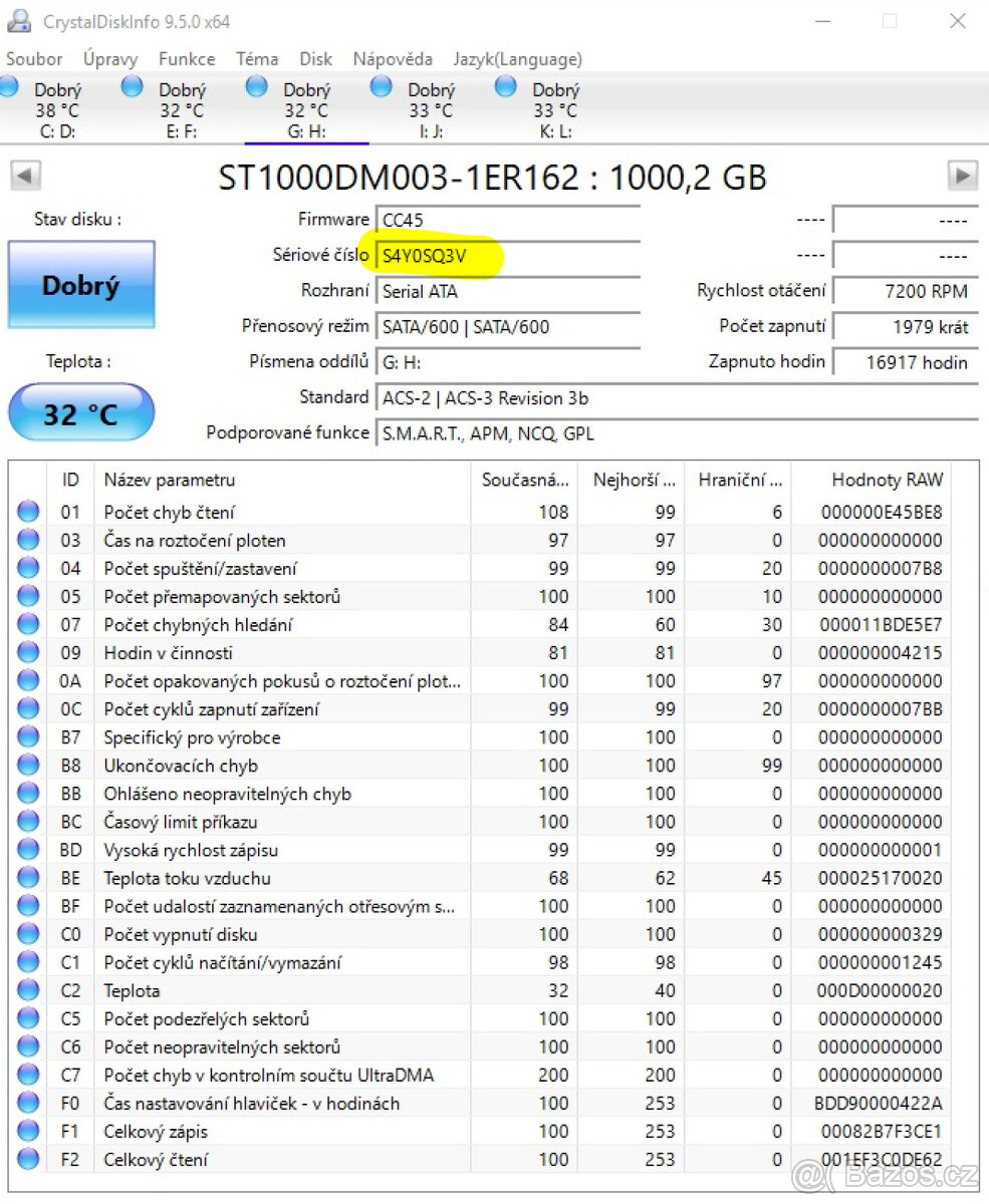 2 ks - Seagate 3.5" HDD - 1TB -ST1000DM003 - 3