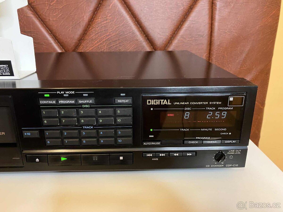 SONY CDP-C10 přehrávač na 10 CD Japan 1986 - 3
