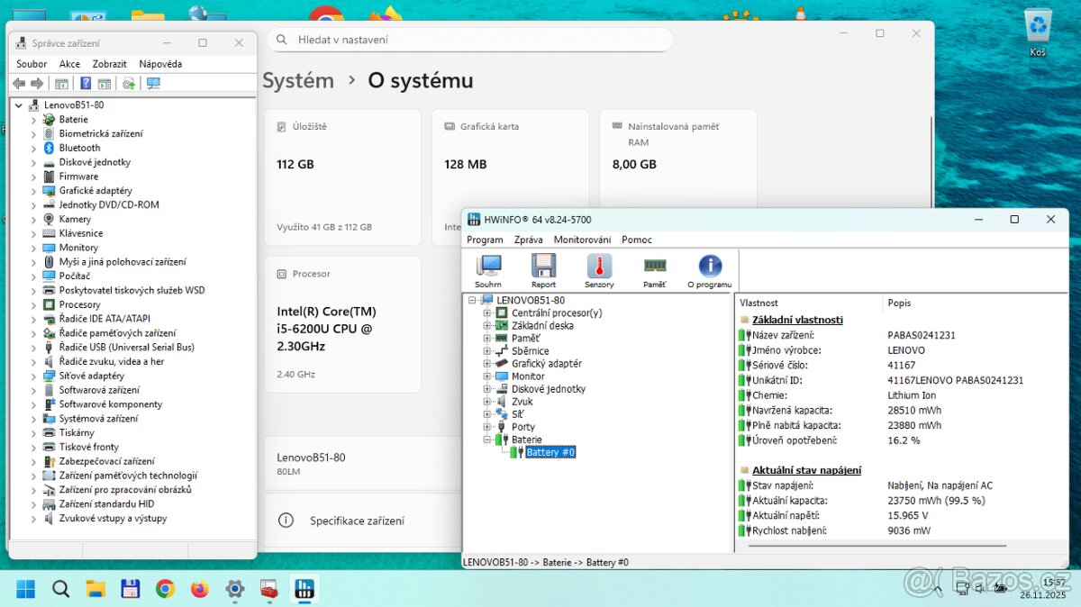Lenovo B51-80, i5-6200, 8GB/ 128GB - 3