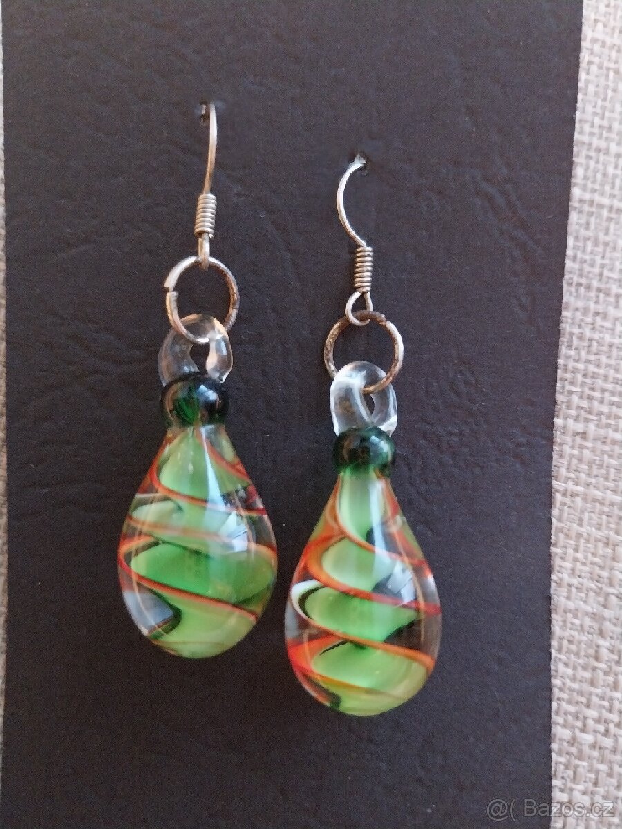 Skleněné náušnice - 3