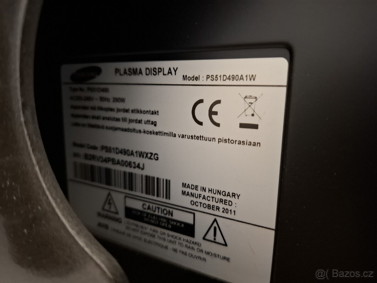 Samsung plasma TV 137cm - 3