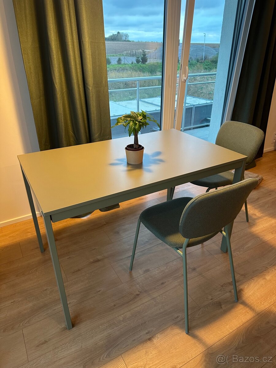 Nový zelený stůl a židle ikea vihals - 3