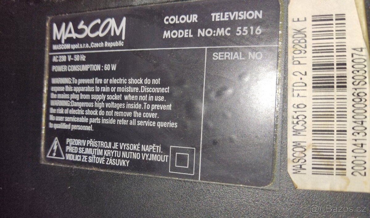 CRT televizor MASCOM MC5516 - 3