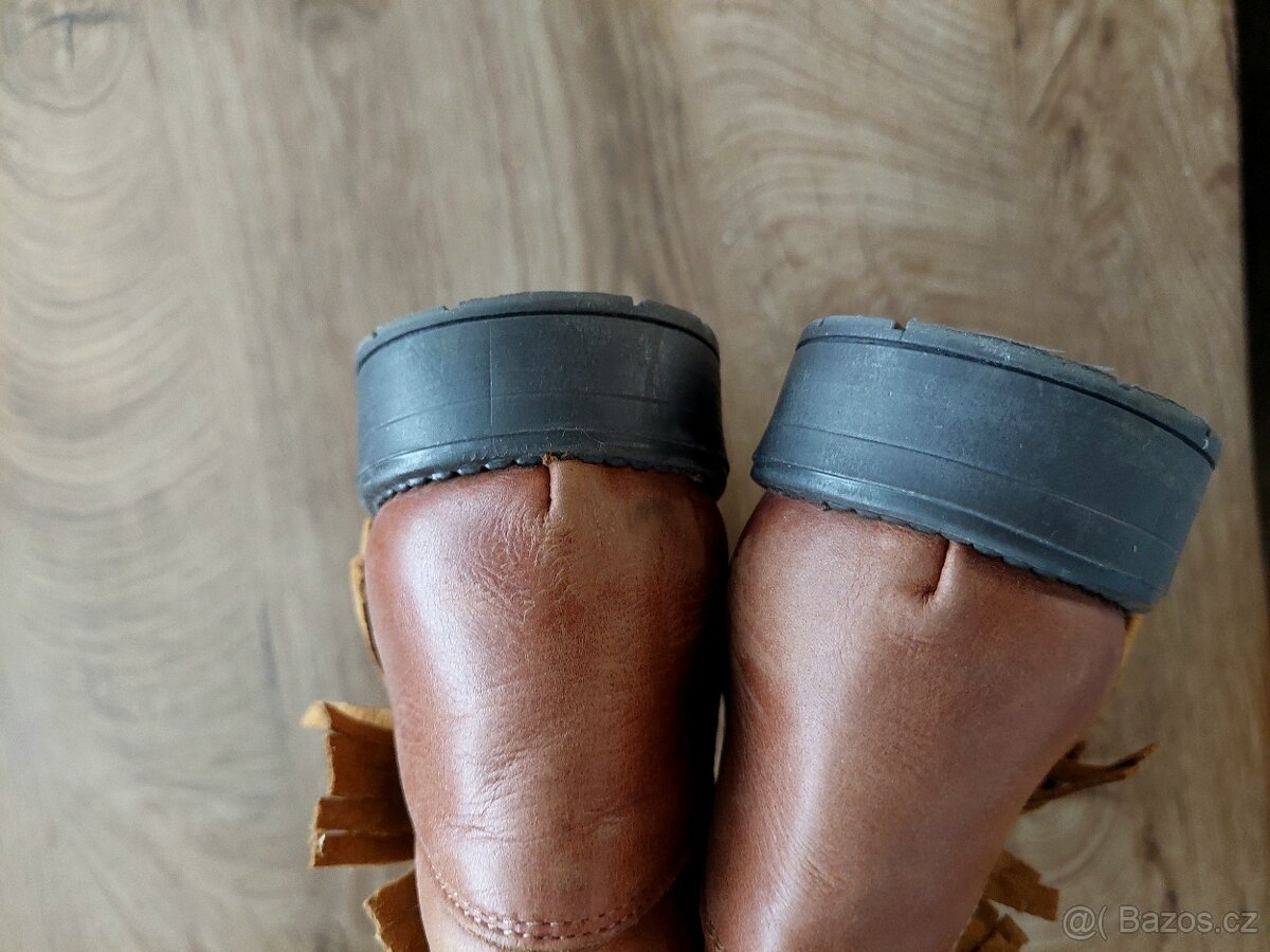 Vel. 38 kožené indiánské boty - 3
