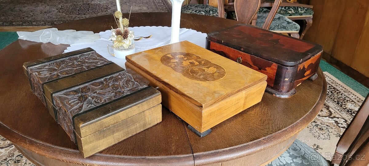 Sada dřevěných truhliček - 3