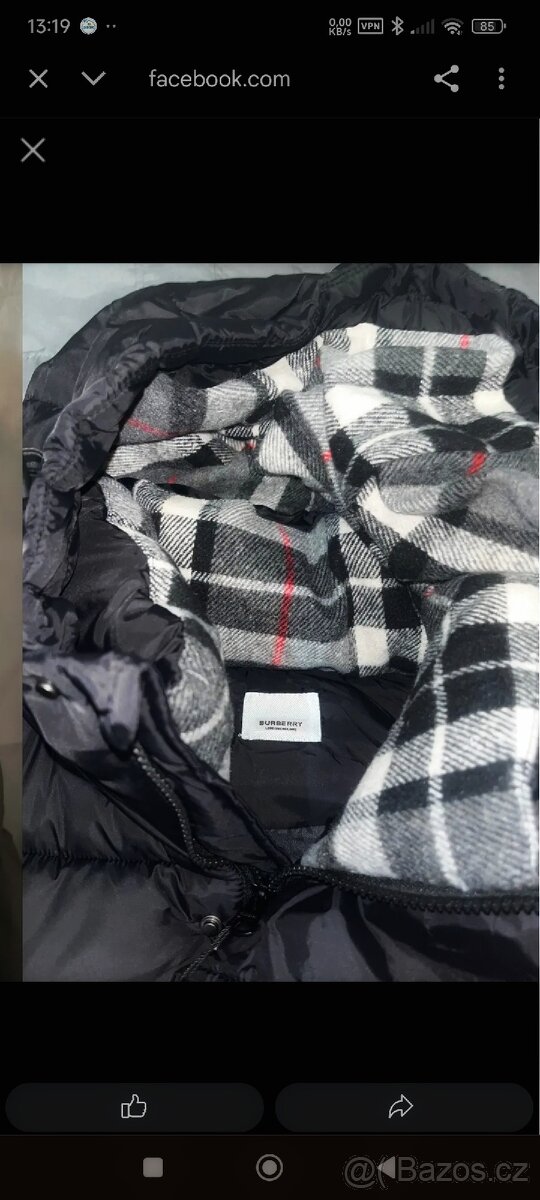 Pánská zimní péřová bunda Burberry vel.S - 3