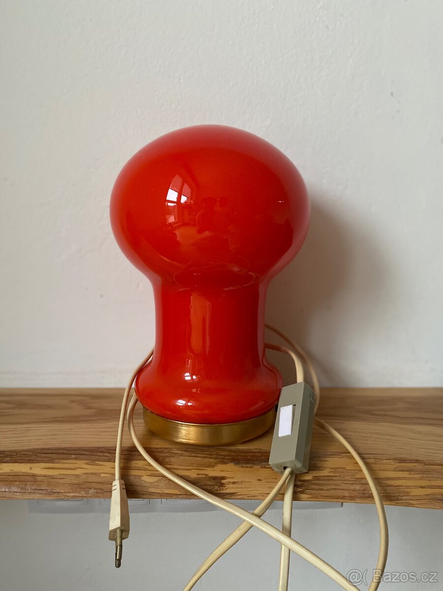 Retro červená lampa - 3