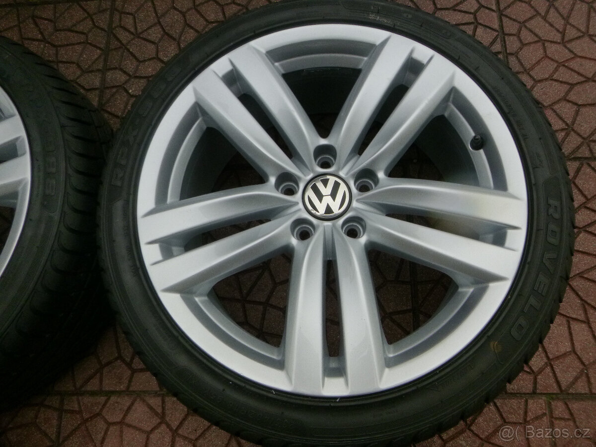 Letní alu sada disky originál VW 5x112 8Jx18 ET44 Borbet - 3