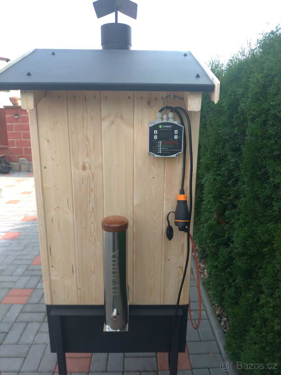 Elektrická dřevěná udírna s DYMBOXEM - RETRO - 3