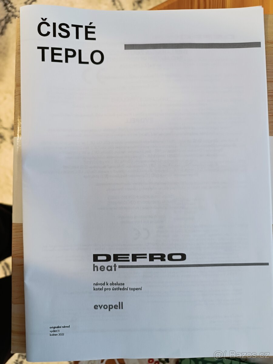 Prodám kotel na pelety DEFRO - 3