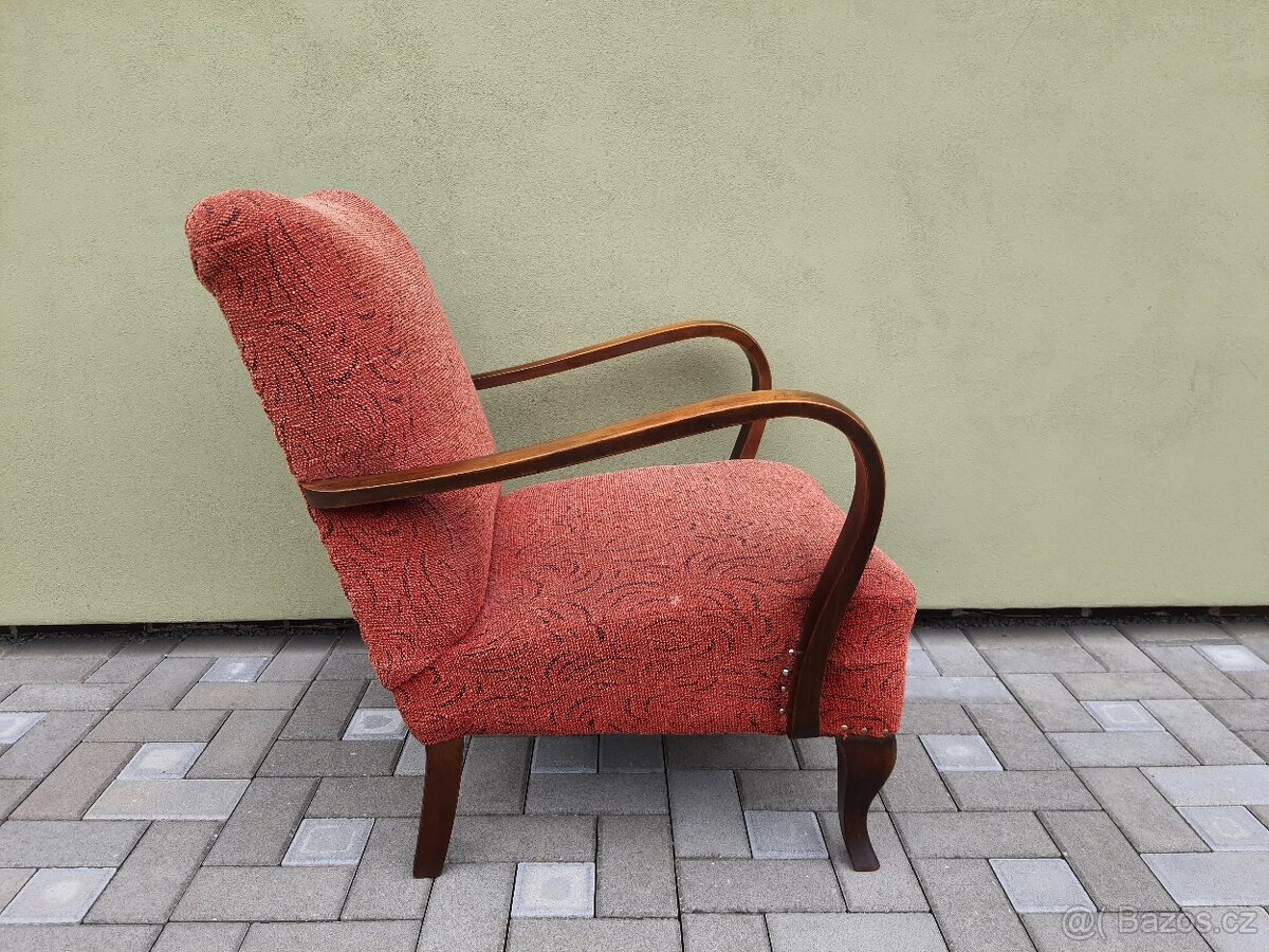 Křeslo styl Halabala 1ks - 3