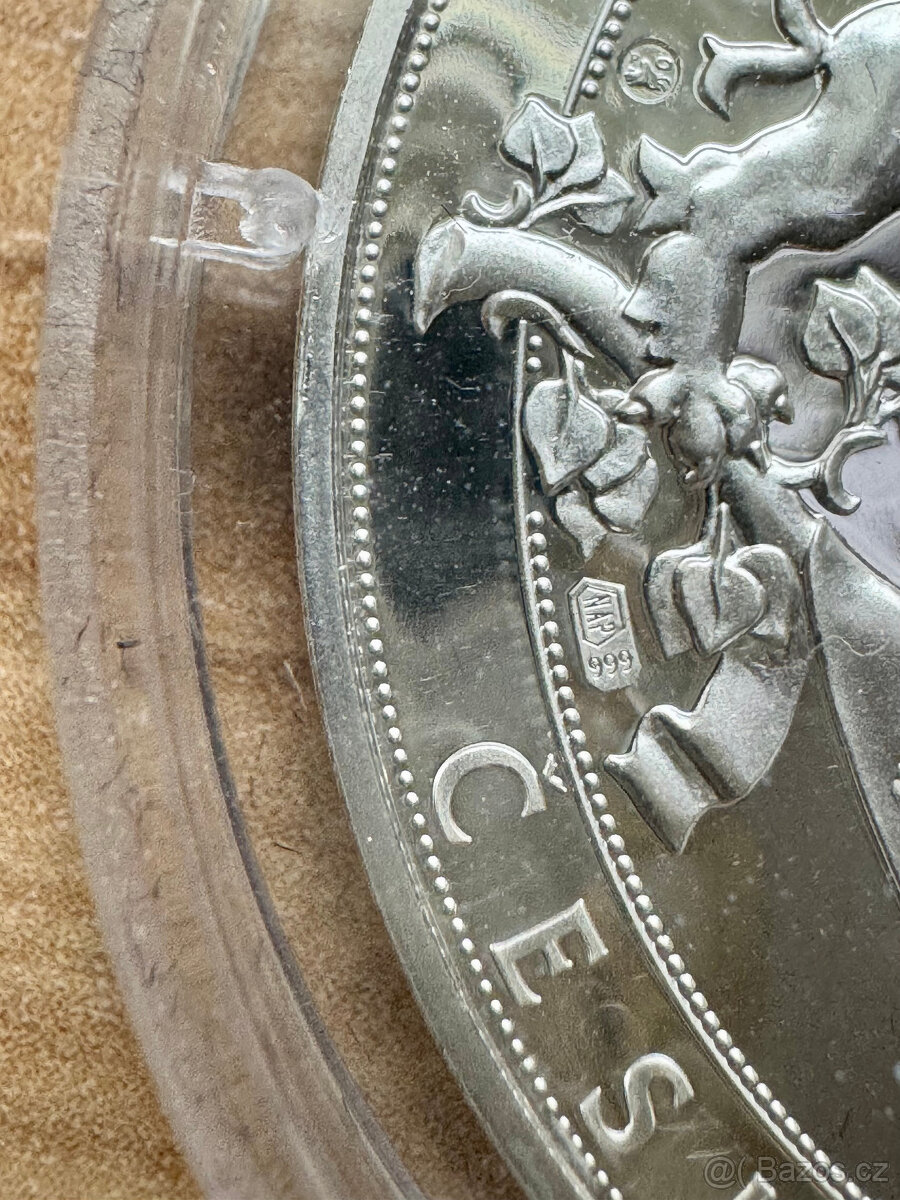 Stříbrná medaile Tomáš Garrigue Masaryk PROOF - 3