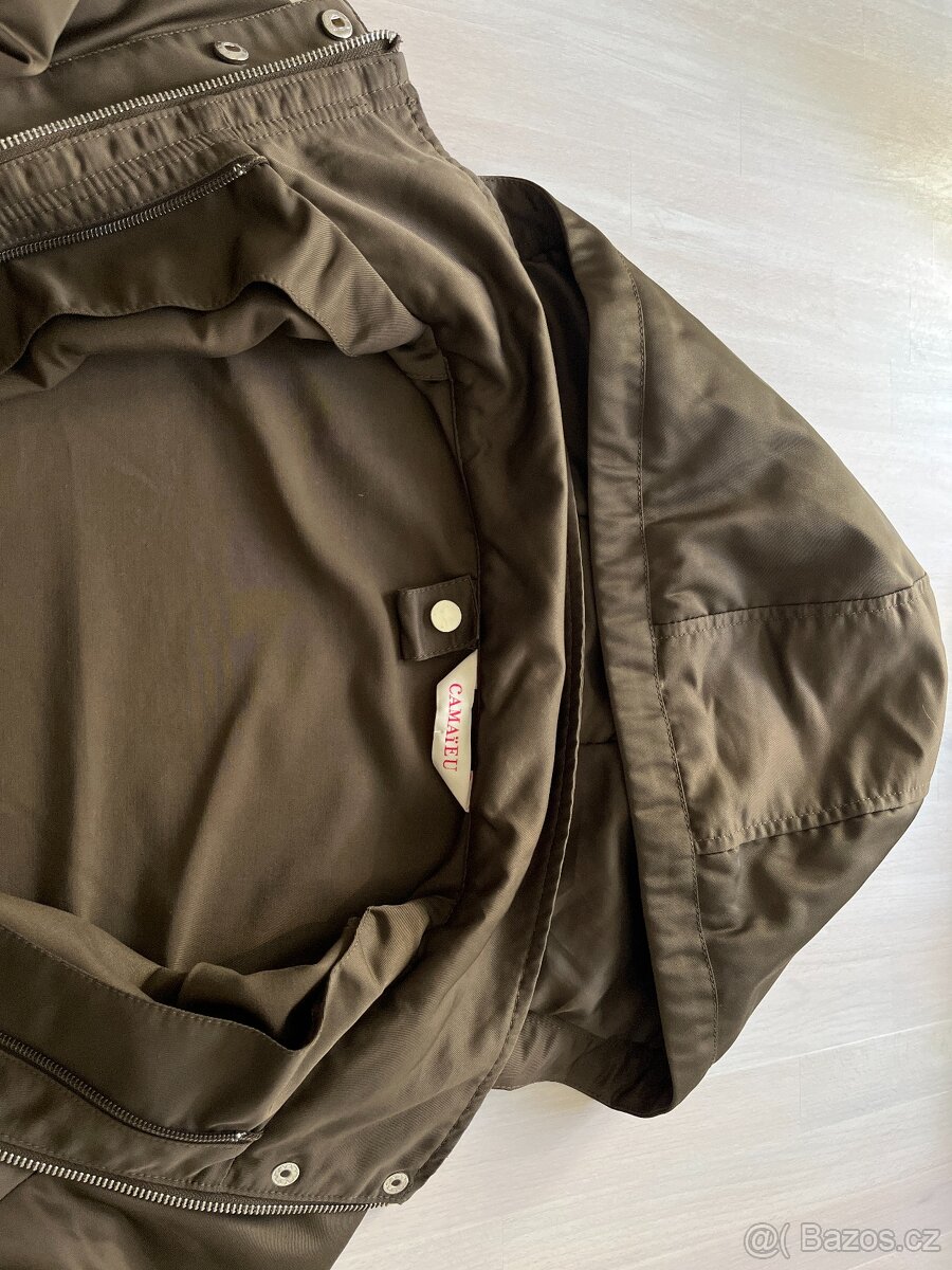Dámská khaki bunda camaieu vel.38 - 3
