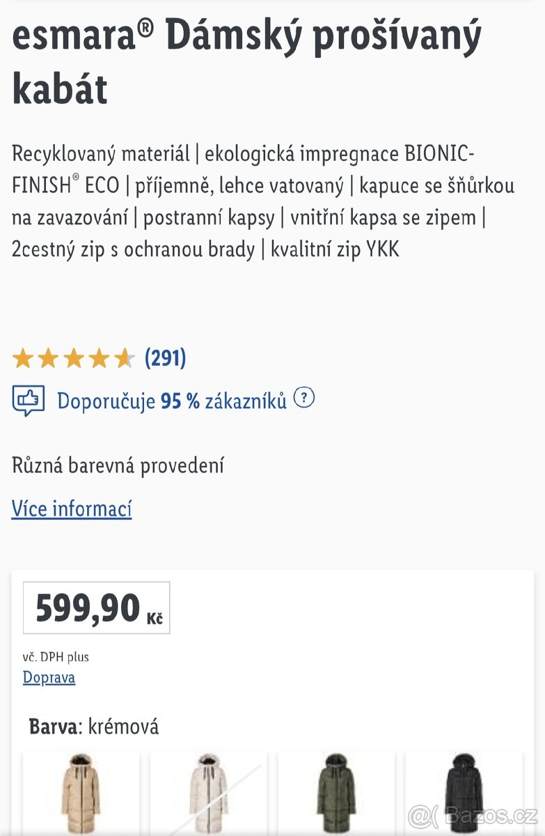 Zimní prošívaný kabát - 3