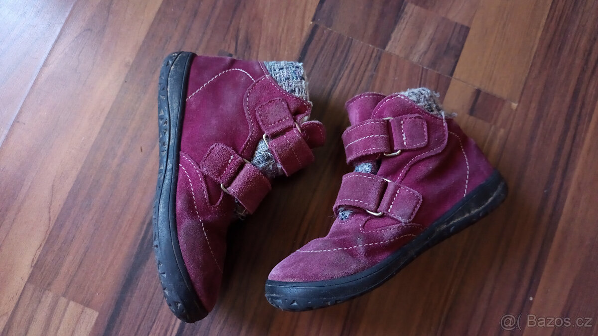 Kožené zimní barefoot boty Jonap vel. 29 - 3