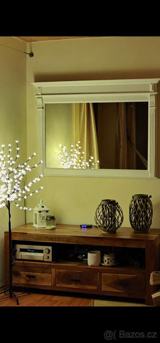 TV stolek z masivu, nízká komoda, palisandr - 3