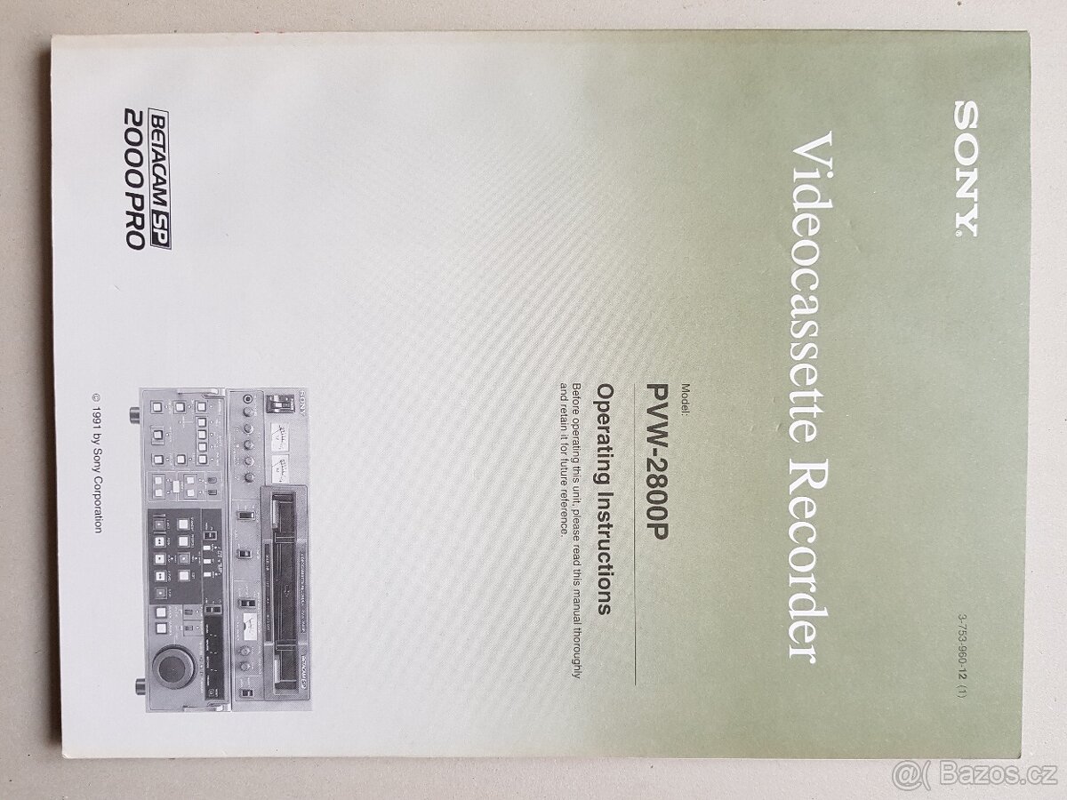 PROFI VIDEO - originál manuály - 3