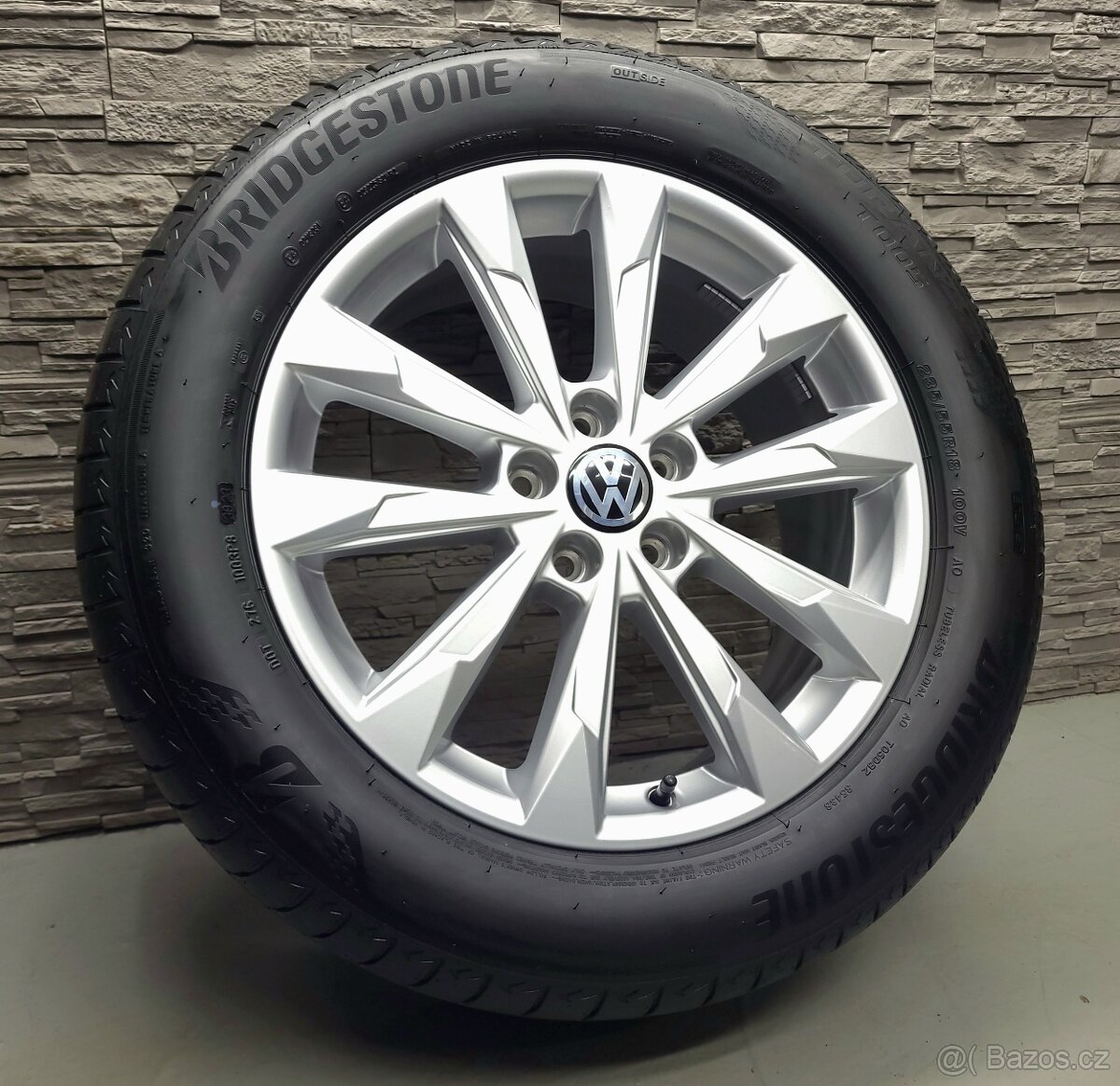 18" Originál Audi Q3 Tiguan Kodiaq 5x112 pneu Bridgestone - 3