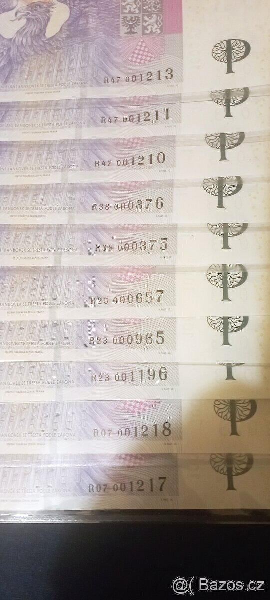 Výroční bankovky 30.let měnové odluky ČNB - 3