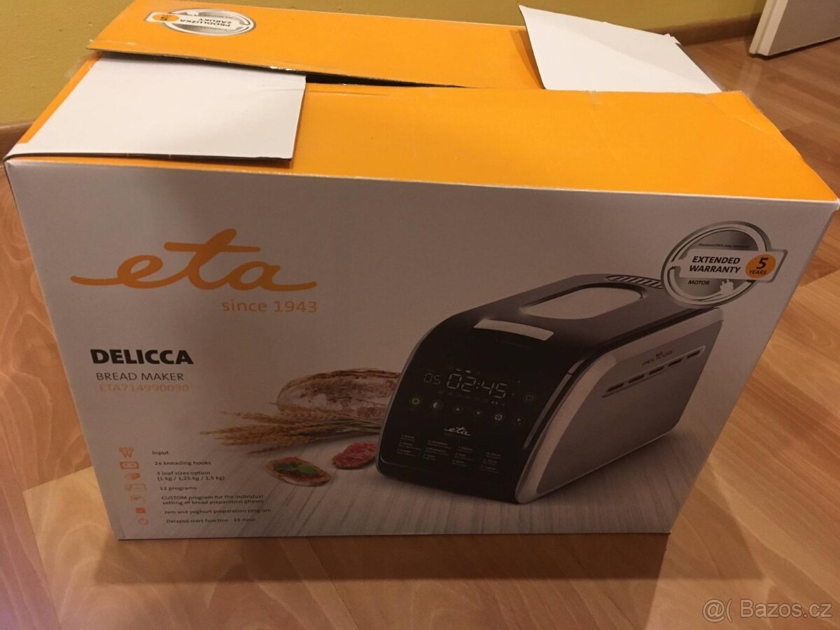 Domácí pekárna ETA za 2.999,- - NOVÁ - 3