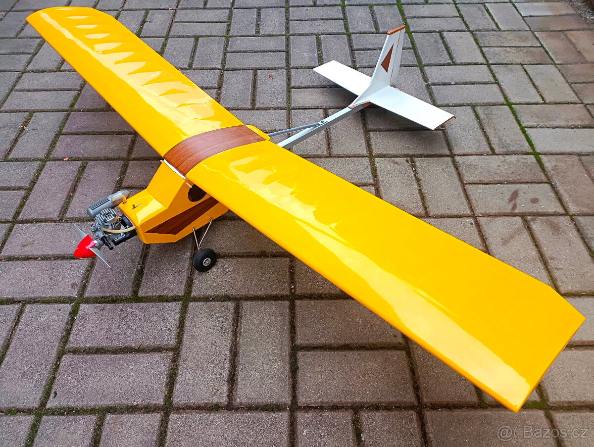 Starší ale nové nelétané rc letadlo nový motor ASP 15 Ultra - 3