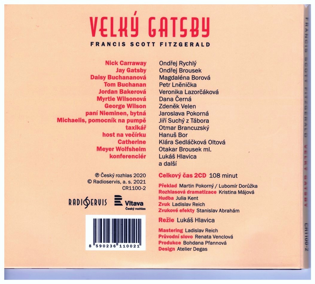 CD Velký Gatsby. - 3