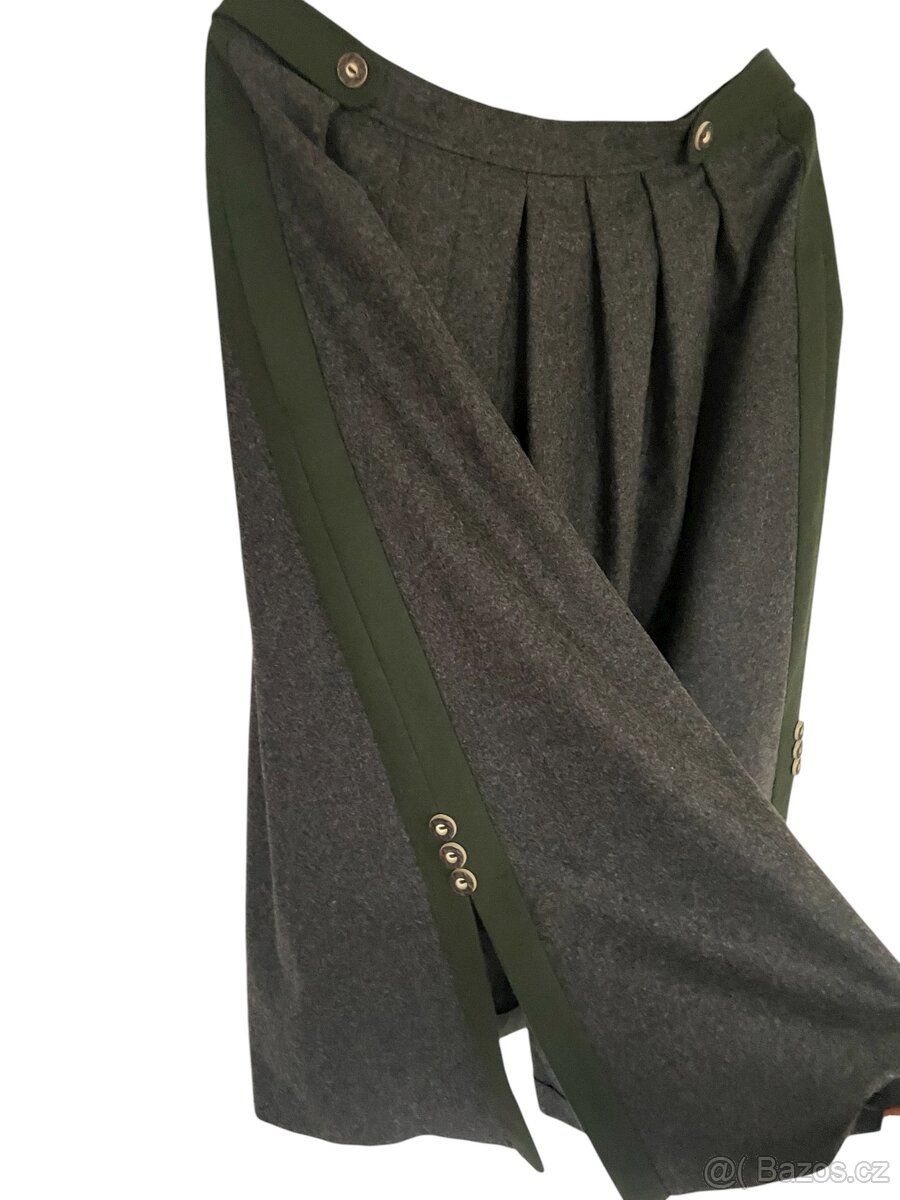 Dámská vlněná sukně v selském, myslieckém stylu vel. 42 - 3