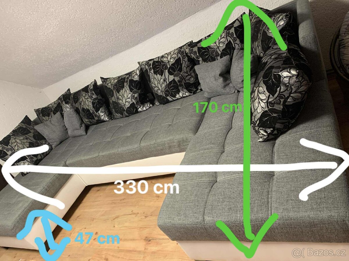 Sedací souprava do U - 3