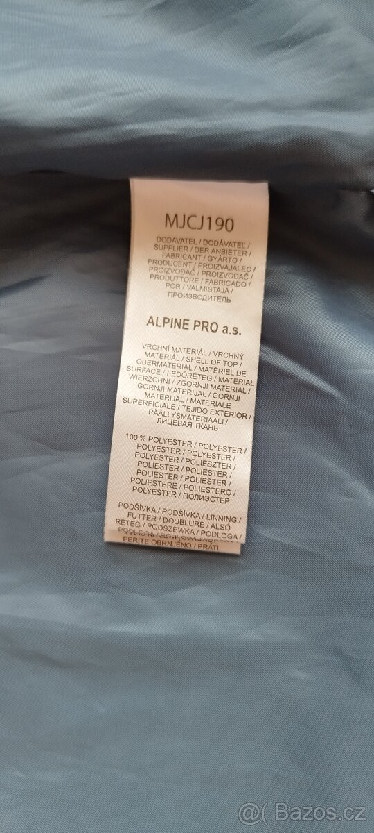 Jarní / podzimní bunda zn. Alpine pro vel. S - 3