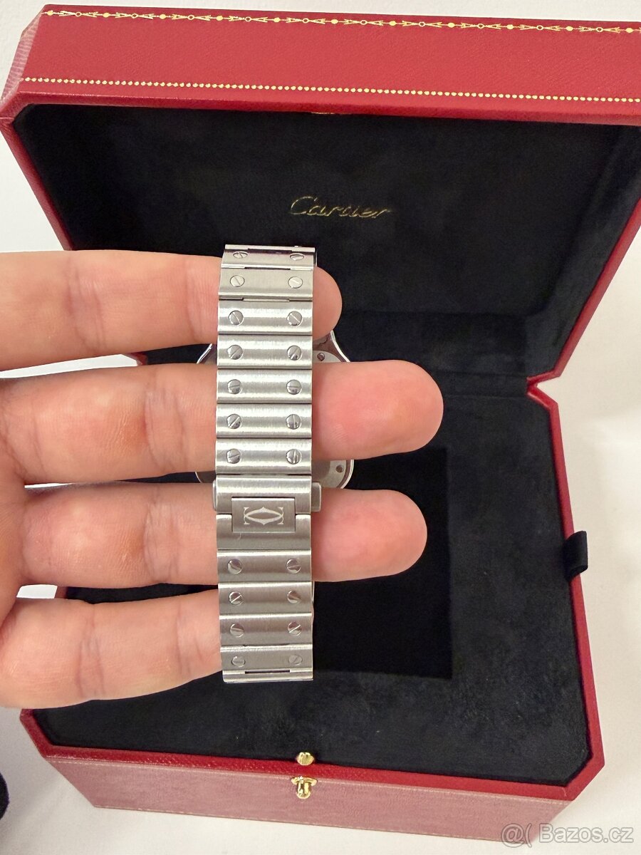 Cartier Santos Medium – modrý ciferník - 3