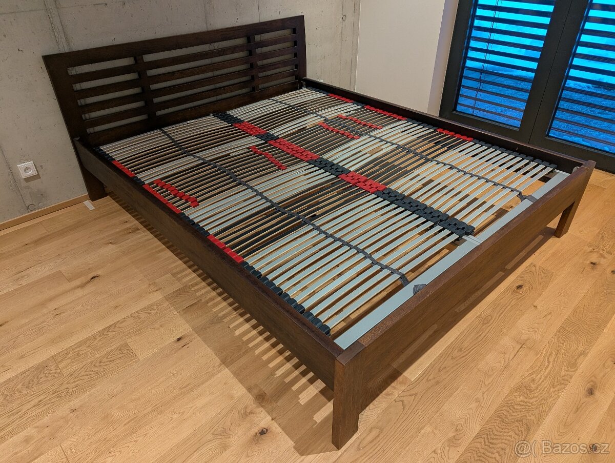 Prodloužená manželská dřevěná postel - 3