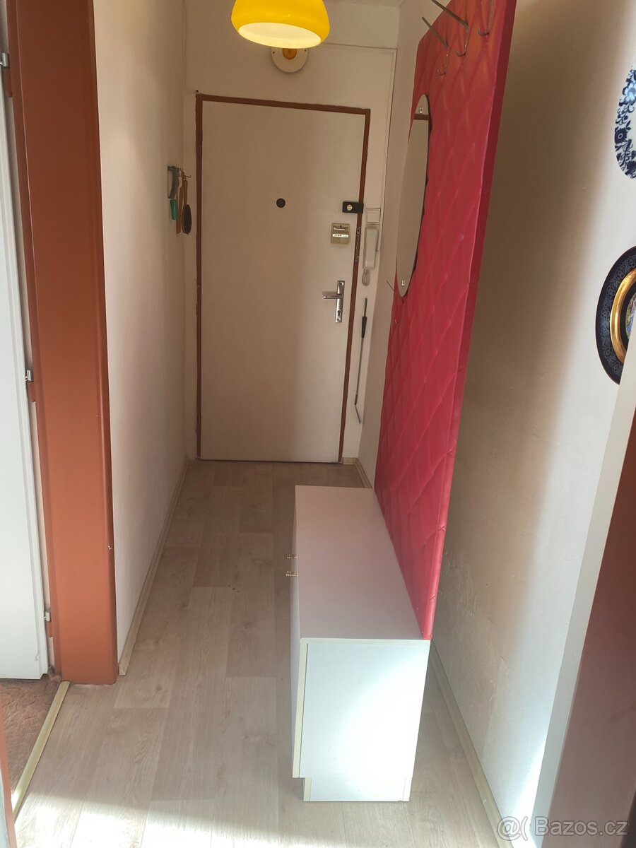 Retro předsíňová stěna – věšák, zrcadlo, botník - 3