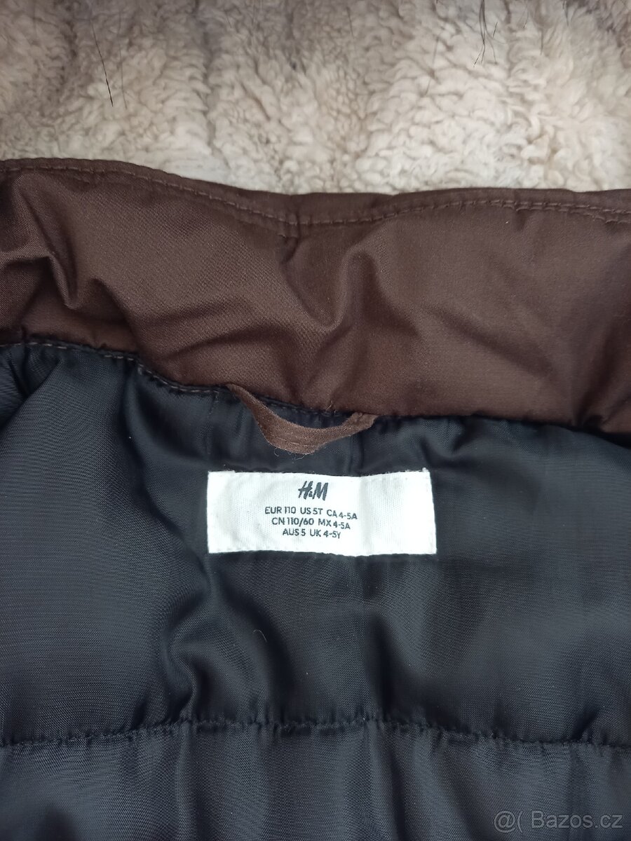 Zimní bunda H&M vel. 110 - 3