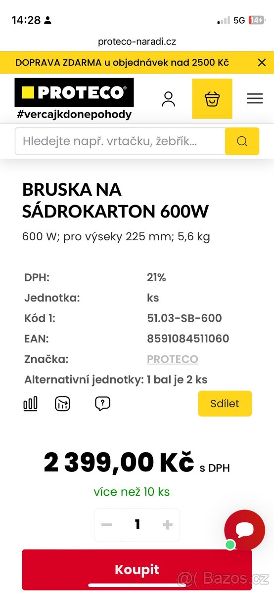 Bruska na sadrokarton - 3