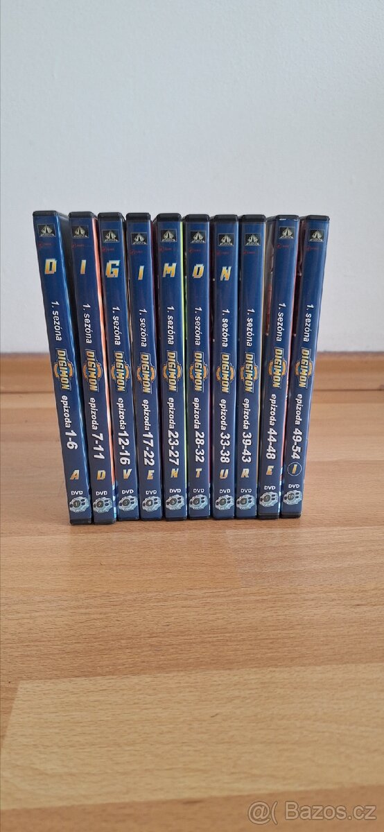 DIGIMON sada 10x DVD - 3