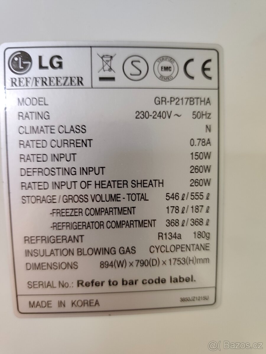 Americká Lednice LG - 3